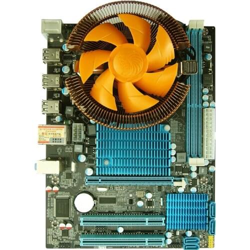 Motherboard set Panshi x58 board+quad-core E5 X5650 + Fan Heat sink Not include memory