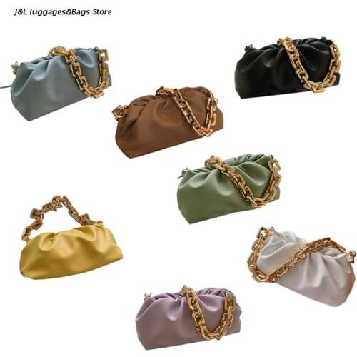 M68C Womens Dumpling Bag Shoulder Handbag Trendy Cloud Crossbody Chain Pouch Tote Bags Evening Purse