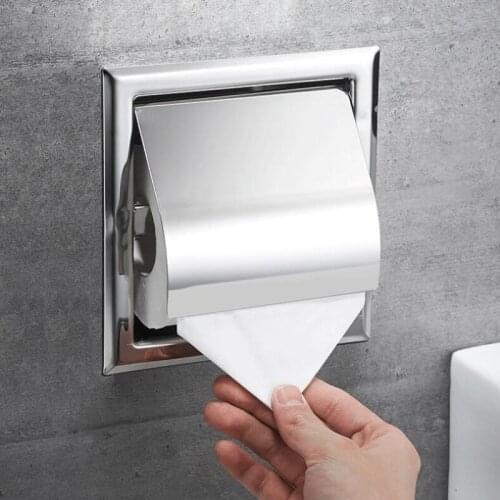 Wall mounted Bathroom stainless steel gold Lavatory Toilet Paper Holder Tissue Holder ,phone holder bathroom accessories
