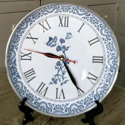 New Plate Table Clock Living Room Bedroom Plastic Desk Clock Creative Simple Quartz Table Watch Desk Clock Home Decoration