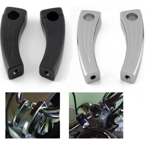 1" 25mm Handlebar Risers For Harley Cruisers Choppers Victory Honda Suzuki Yamaha Kawasaki Vulcan Shadow VTX V-Star Motorcycle