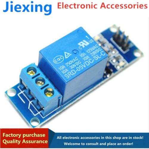 Jiexing 1 way 5V relay module with optocoupler isolation low-level trigger expansion board test board control board 1pcs
