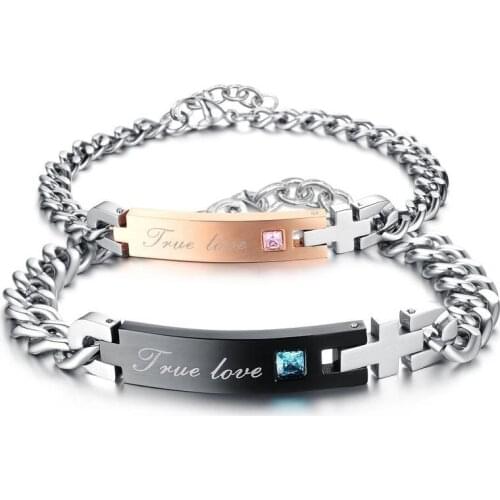 Christmas passion honey lovers Titanium Stainless steel bangle white gold plating men bracelet jewelry free shipping