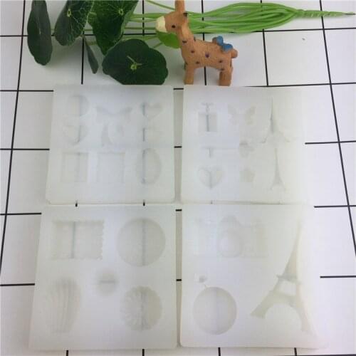 1Pcs Gem Camera And Bow Shaped Fondant Cake Chocolate Candy Silicone Mold Baking Mould Sugarcraft Cake Decorating Tools