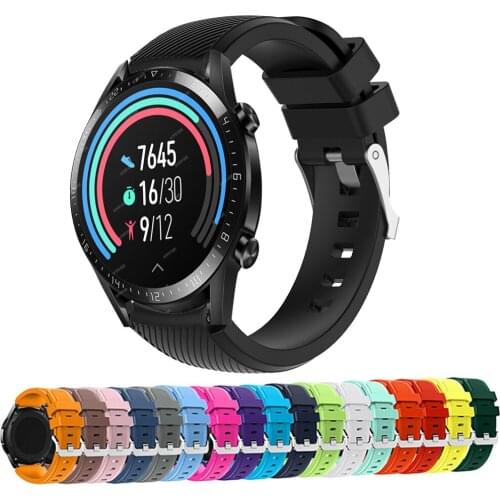 Silicone Watchband Strap For Huawei GT2 Pro Honor Magic 2 46mm/ Dream/ 2e gt2 gt Bracelet Band 22mm Replacement Wristband Correa
