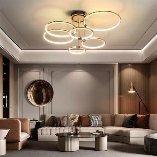 Modern Led Chandelier Lighting Nordic Luxury Living Room Ceiling Chandeliers Headlight Lamp Dining Room Indoor Art Hanging Lamps