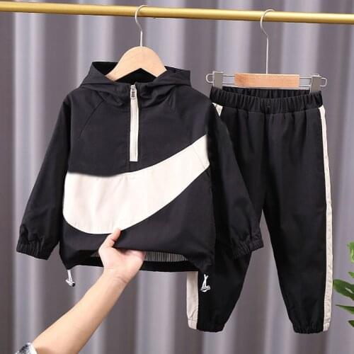 Girls Boys Jogging Clothing Sets Spring Autumn Children Casual Hoodies+Pants 2pcs Unisex Tracksuits for Baby Kids Fshion Suit