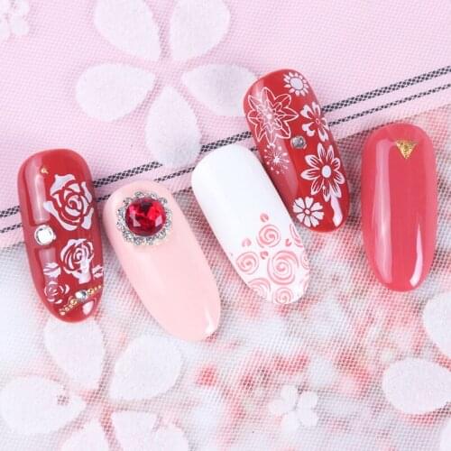 Steel Nail Stamp Stamping Plates Art Transfer Small Floral Butterfly Petal Nail Template Transfer Nails Accessoires
