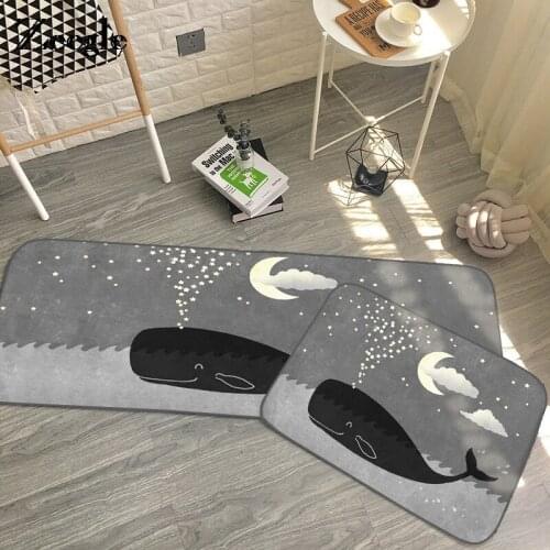 Zeegle Door Mat Kitchen Carpet Bathroom Non-slip Floor Mat Home Entrance Doormat Absorb Water Carpet Cartoon Style Rug