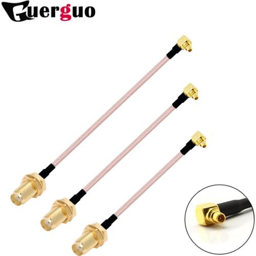 RP SMA Female Plug to MMCX Female Plug Connector RF Coaxial Adaptor With RG178 Pigtail Cable 20CM 6"