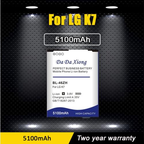 2019 Original BL-46ZH 4900mAh Battery for LG AS330 K332 K350N K371 K373 K7 K8 K89 LS675 LS675 US375 X210 M1 M1V MS330 Battery