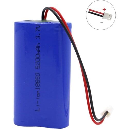 3.7V 18650 high capacity lithium battery 3.7 V 3600/5200mAh lipo battery pack for RC Toys Electric toy security facilities parts