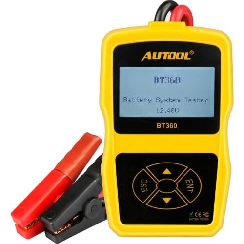 AUTOOL BT360 12 V Digital Car Battery Tester Auto CCA Analyzer Testing Car Battery Charging Scanner Diagnostic Tools