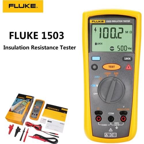 Fluke 1503 Digital Insulation Resistance Tester F1503 Megger F-1503 Digital Shake Meter
