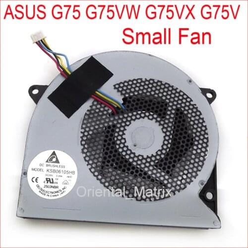 KSB06105HB-AJ10 KSB06105HB Cooler Fan Replacement For ASUS G75 G75VW G75VX G75V Computer Small Cooler Fan
