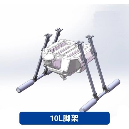 EFT 10KG 10L Water Tank with Carbon Fiber Landing gear stand for Spray pump Agriculture drone Agricultural Quadcopter Hexacopter