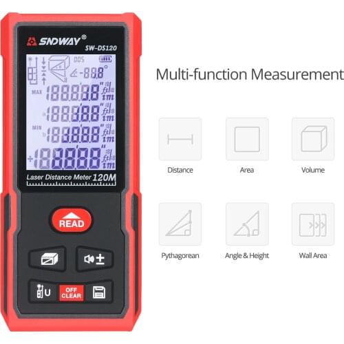 50M Laser Distance Meter Handheld Digital Laser Rangefinder Intelligent High Precision Infrared Electronic Ruler Laser Ruler