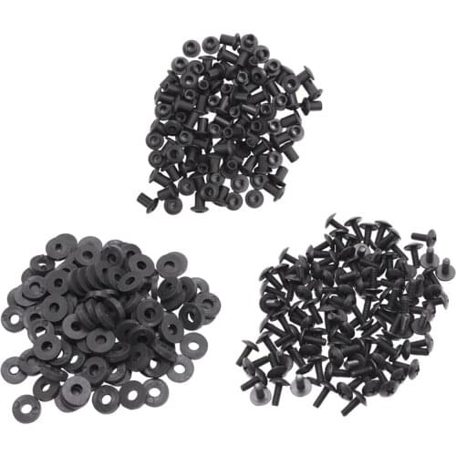 100Pcs Tek Lok Screw Set Chicago Screw Comes with Washer for DIY Kydex Sheath Hand Tool Parts