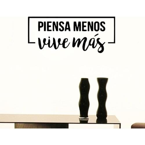 Positive Spanish Phrase Wall Sticker Life Dreams Wall Decals Home Decor Vinyl Art Murals Wallpaper Poster Bedroom Decoration