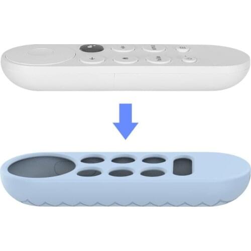 Remote Control Case Nti-Slip Replacement Anti-Lost Silicone Case Shockproof Voice Remote For Chromecast With Googles Mart TV