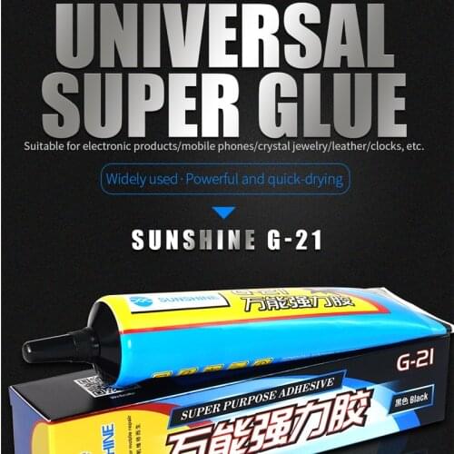 SUNSHINE G-21 Multipurpose glue black high-concentration universal super glue for Mobile phone repair screen back cover adhesive