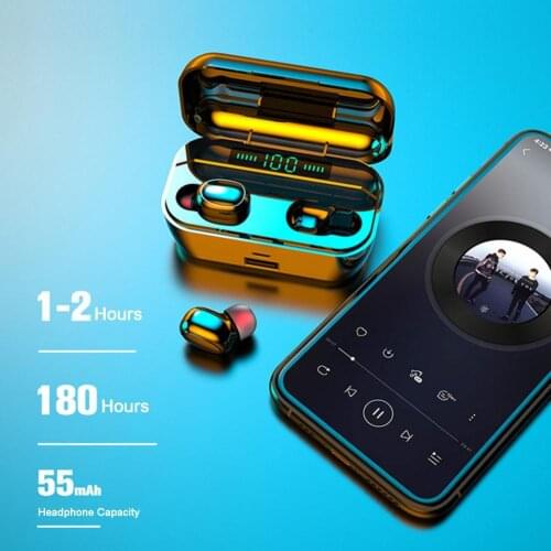 G6S TWS Headphone Wireless Stereo Headset LED Digital Display Sport Earbuds For Oppo Huawei Iphone Xiaomi Bluetooth Earphone