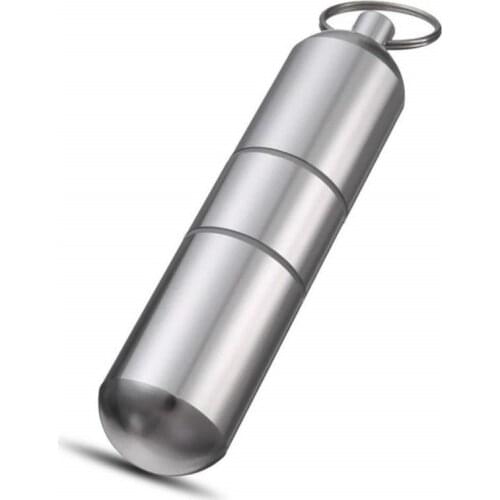 Stainless Steel Waterproof Sealed Cigarette Case Portable Silver Cigarette Box Multi-function Storage Boxes Bins Medicine Bottle