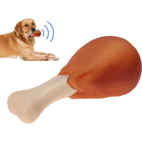 Pet Dog Toy Rubber Chicken Leg Puppy Sound Squeaker Chew Toys for Dogs Puppy Cat Interactive Pet Supplies Dog Products