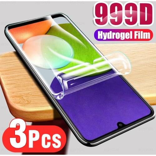 3PCS 999D Full Cover Hydrogel Film for Samsung Galaxy A22 4G Screen Protectors Not Glass Sansung A 22 2021 4G SM-A225F/DSN 6.4