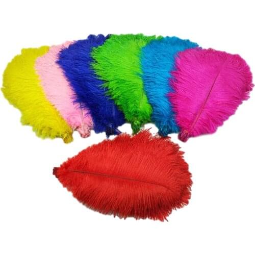 35-40 CM High Quality Ostrich Feathers For Crafts Hotel Party Wedding Decoration Plumes White Black Feather Ostrich Pluma