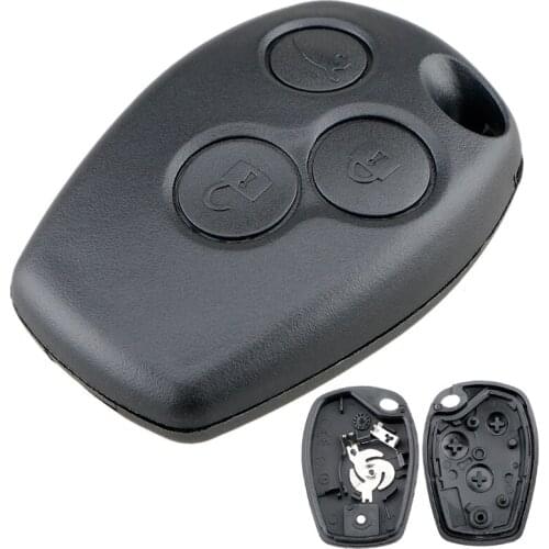 9mm 3 Buttons 3.5mm Smart Car Remote Key Shell Auto Car Key Case Replacement Rwith 307 Blade Fit for Renault Nissan-Almera