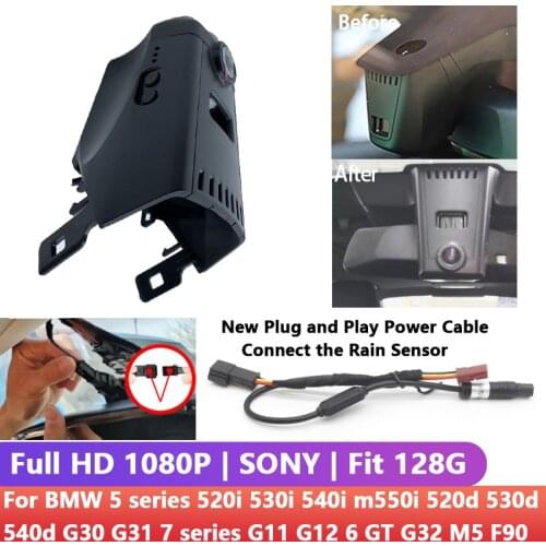 Car Wifi dash cam front and rear For BMW 5 series 520i 530i 540i m550i 520d 530d 540d G30 G31 7 series G11 G12 6 GT G32 M5 F90