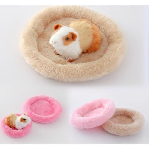 Hamster Nest Pad Velvet Warm Pet Cushion Hedgehog Chinchilla Rabbit For Rodent/Guinea Pig/Rat/Hedgehog 8 Colors S/L Pet supplies