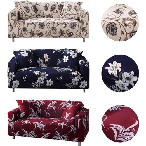 Stretch Sofa Covers Furniture Protector Polyester Loveseat Couch Cover L 1/2/3 Seater Arm Chair Cover For Living Room