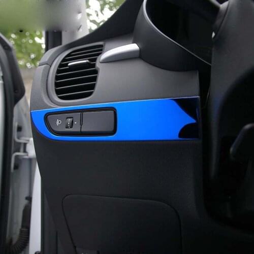 For Kia Rio 4 X-line 2018 2019 Car Interior Accessories Stainless Steel Headlight Switch Buttons Cover Trim Car Styling Stickers