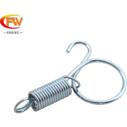FINEWE Custom 6mm Animal Pet Cage Latches Lock Spring Rabbit Cage Door Tension Spring Galvaniz Spring Steel Hook