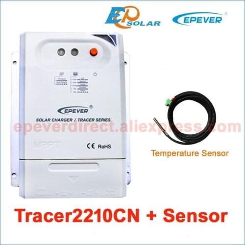 MPPT Solar power bank controller Tracer2210CN 20A 20amps with temperature sensor 24V 520W Solar panels Charger battery EPEVER
