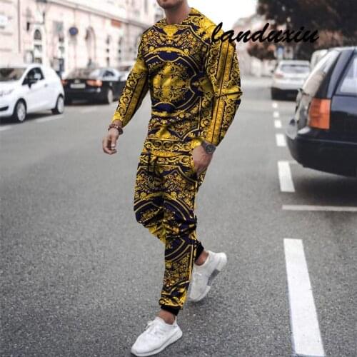 Landuxiu Men's Warm Tracksuits