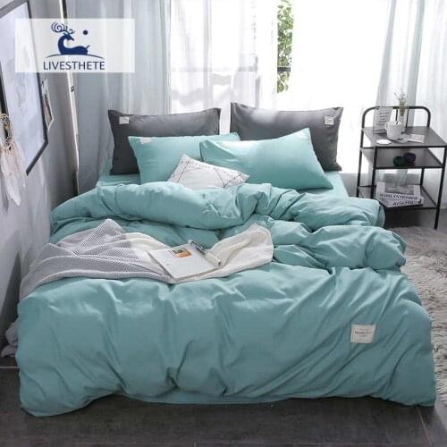 Liv-Esthete New Luxury Green Bedding Set Soft Home Duvet Cover Flat Sheet Double Queen King Adult Bed Linen Bed Sheet As Gift
