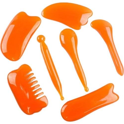 Chinese Gua Sha Scraping Massage Tools Kit Hand Made Guasha Scraper Board for Physical