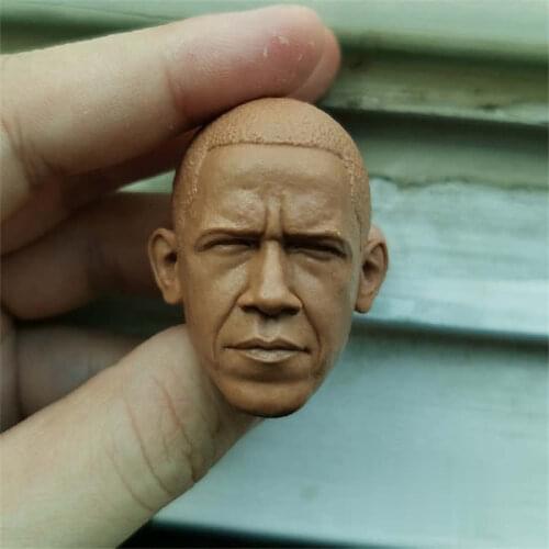 Unpainted 1/6 Scale Celebrity Head Sculpt Model Head Action Figure Dolls For Hot Toys Figure Body No.62