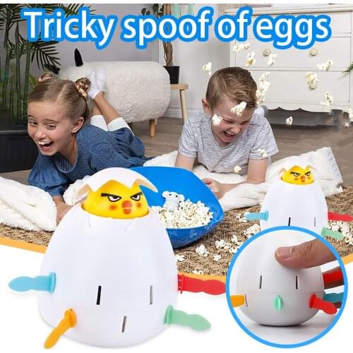 2021 Novelty Funny Party Game Tricky Egg Bouncing Creative Tricky Spoof Of Eggs Interactive Childrens Toy Mischief Party Game