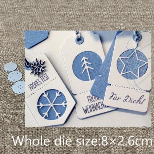 New Design Craft Metal Cutting Die cut Snowflake tree star circle decoration scrapbook Album Paper Card Craft Embossing die cuts