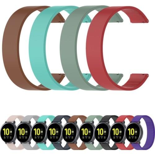 New Elastic Silicone Strap For Samsung galaxy watch 3/Gear S3 Adjust Wristhband For Huawei watch3 pro/GT2 pro Accessories 22mm