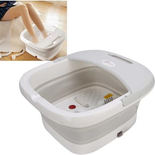 Foldable Foot Bath Massager Automatic Heating Foot Bath Machine Spa Basin Household Foot Soak Massage Roller Relaxation Fatigue