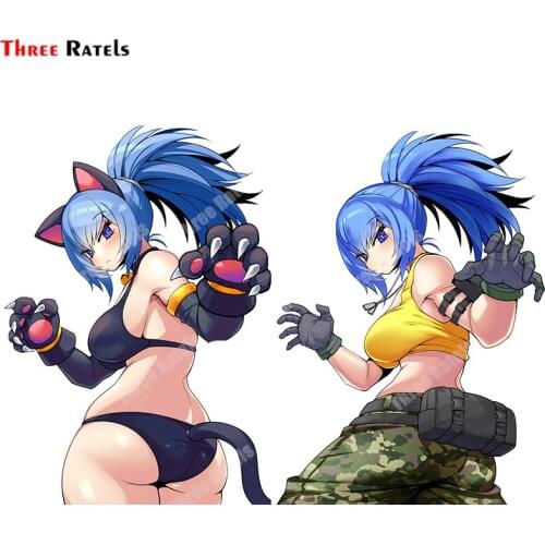 Three Ratels B220 Leona Heidern Fighters Occlusion Scratch DIY Vinyl Material Decor Car Sticker Accessories Waterproof Material