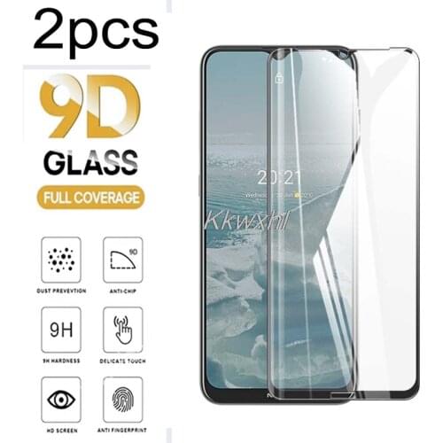 2PCS For Nokia G10 G20 Screen Protector Full Glue Tempered Glass Protective Cover Film On TA-1334, TA-1351, TA-1336, TA-1343