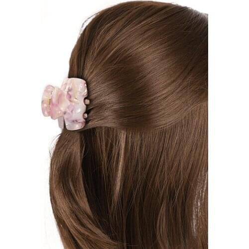 Minni Acrylic Leopard Print Acrylic Hairpins Hair Clip Crab Hair Claws For Women Girl Hair Accessories Headdress Party Gifts