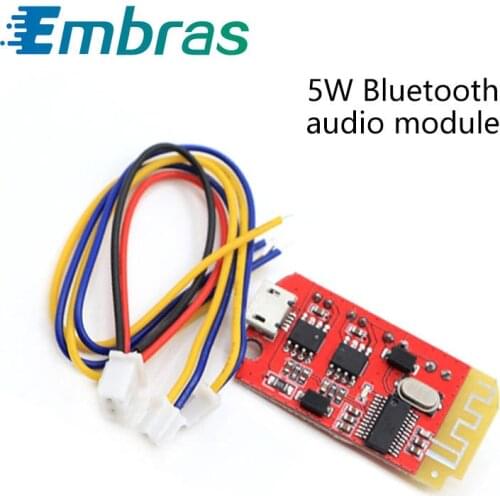 1PCS Mini 4.2 stereo Bluetooth power amplifier board audio module with charging DIY modified speaker F class 5W+5W module