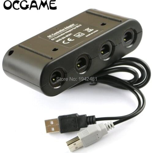 1pcs New arrival 4 ports for GameCube Controller Adapter converter adapter for Wii U PC made in China
